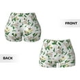 thumbnail image 5 of Picia Lilies Flowers Printed Workout Shorts for Women Seamless Scrunch Butt Lifting High Waisted Yoga Gym Booty Running Moisture-wicking Short Pants-Large, 5 of 9