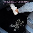 thumbnail image 3 of eing Front & Rear Floor Mats for Car SUV Van & Truck - All Weather Protection Universal Fit,Bling Butterfly Car Floor Cushion 5 Pack/Set - Multicolor, 3 of 7