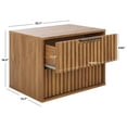 thumbnail image 3 of Safavieh Lylia Modern Partical Board and Mdf Night Stands, Oak/Black, 3 of 6