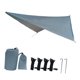 thumbnail image 5 of Toldo para hamaca de lona para acampar, fácil de instalar, ligero y para acampar, ideal para jardín, picnic, viajes, mochilerismo y senderismo. Gris, 5 of 8