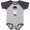 Heather and Navy, variant on African American Boy, Doctor, Lab Coat, Medicine Boys Baby Bodysuit