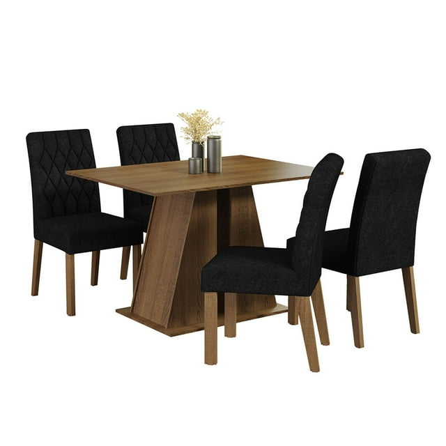Juego de Comedor Mesa y 4 Sillas Madesa Oxford Gisele MN