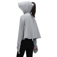 thumbnail image 3 of Women's UPF 50+ UV Sun Protection Jacket, Long Sleeve Cooling Shirt with Thumb Holes & Hood, Lightweight Breathable Performance Hoodie for Hiking, Travel, Gardening, 3 of 3