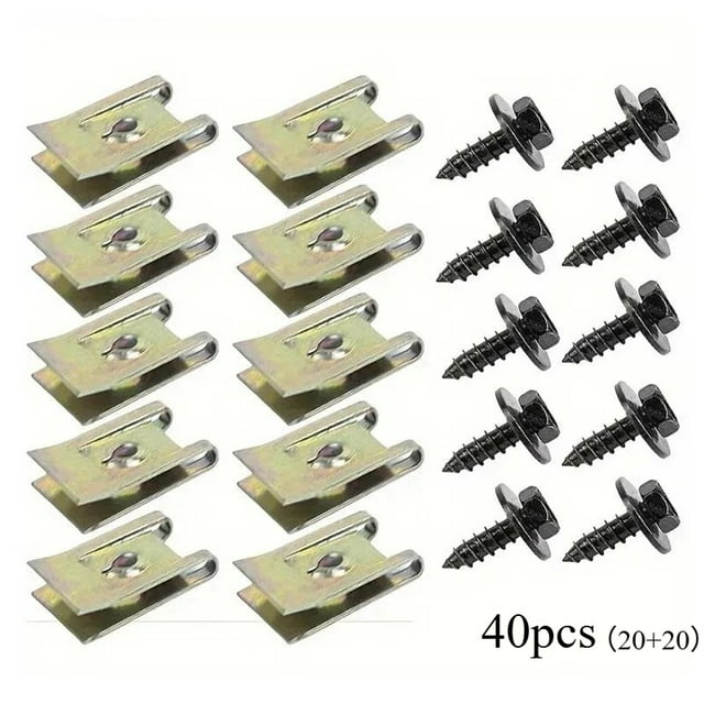 Base de Vis de Voiture Clip en U Attache de Modification de Voiture - Accessoires Intérieurs - Produit Chimique Intéressant pour Automobile : Aucun - Type : Pièces d'Outils à Main - Origine : Chine du Continent