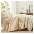thumbnail image 5 of TiaGOC Queen Comforter Set, Beige Tufted Bed in a Bag 7 Pieces with comforters and Sheets, All Season Bedding Sets with 1 Comforter, 2 PillowShams, 2 Pillowcases, 1 Flat Sheet, 1 Fitted Sheet, 5 of 7