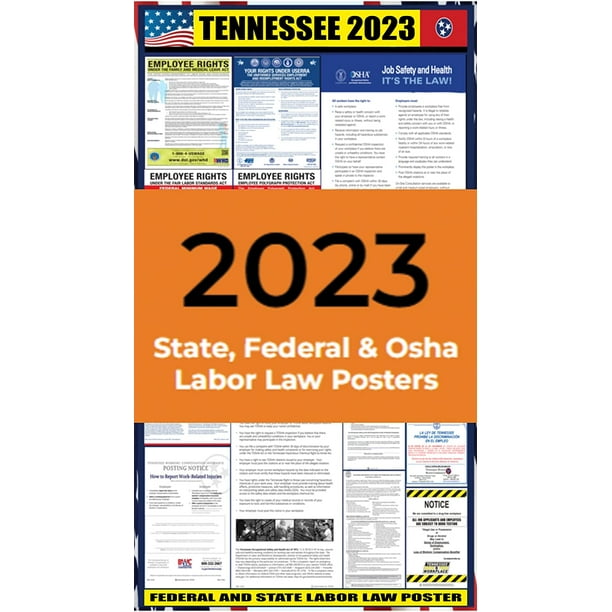 2023 Tennessee (TN) State Labor Law Poster State, Federal and OSHA