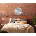 thumbnail image 4 of Together Always Soft Grey Floral 24 inch Glass Round Wall Hanging Sign, 4 of 4