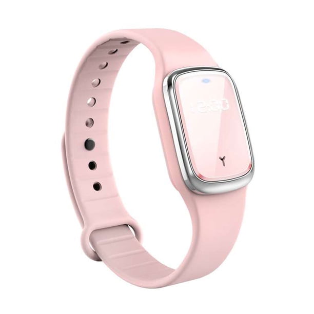 Sonic Anti-Insect Bracelet Timing Insect Repelente Muñequera Ropa de mano para exteriores Dispositivo eléctrico Rosa Methold EL4905-03B