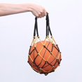 thumbnail image 4 of Heavy Duty Basketball Bag Drawstring Ball Mesh Net Nylon Soccer Carrier Mesh Net Bag Drawstring Storage Bag for Basketball Pocket(Yellow and Black), 4 of 4