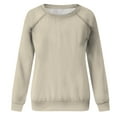thumbnail image 4 of Sweat-shirts Décontractés à Col Rond à Manches Longues Coupe Ample Pull-Overs Doux Automne Vêtements de Mode, 4 of 7