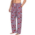 thumbnail image 2 of Xecao Strawberries Men's Straight Lounge Pajama Pants: The Ultimate in Comfortable Sleepwear, 2 of 9