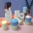 thumbnail image 5 of Juego de 6 moldes de silicona para velas 3D, molde para hacer velas, moldes de silicona para decoración del hogar, velas perfumadas, jabón, 5 of 5