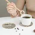 thumbnail image 6 of Bingfone Vintage Vineyard Landscape Leather Drinks Coasters With Set Of 6,Suitable For Home Kitchen,Coffee Cup Coasters Home Gift, 6 of 9