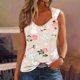 thumbnail image 1 of Puntoco Camisola sin mangas con cuello cuadrado y estampado de Pascua para mujer, camiseta holgada sin mangas, 1 of 4