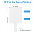 thumbnail image 2 of Uxcell 11x6in Dry Erase Paddles, 10Pcs Handheld Square Dry Erase Boards, 2 of 7