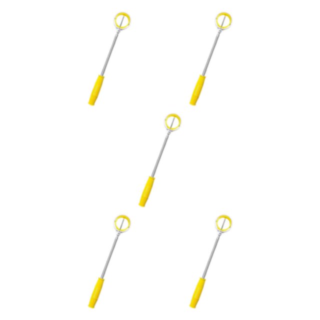 Ruiboury Portable Télescopique Balle de Golf Retriever Extensible Léger Pliage Jaune 40cm-205cm 5Set