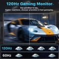 thumbnail image 4 of Monitor portátil Upperizon de 21,5" FHD 120 Hz HDR USB-C, 4 of 8