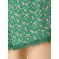 thumbnail image 6 of REFINED ATTIRE Juniors Floral Printed Lace Trim Elastic Waist Shorts, 6 of 6