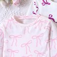 thumbnail image 3 of Enyan 3Packs Girls Fall Clothing Set Long Sleeve Crewneck Top+Legging Pants Winter Outfits(Size 4-5 Years), 3 of 8