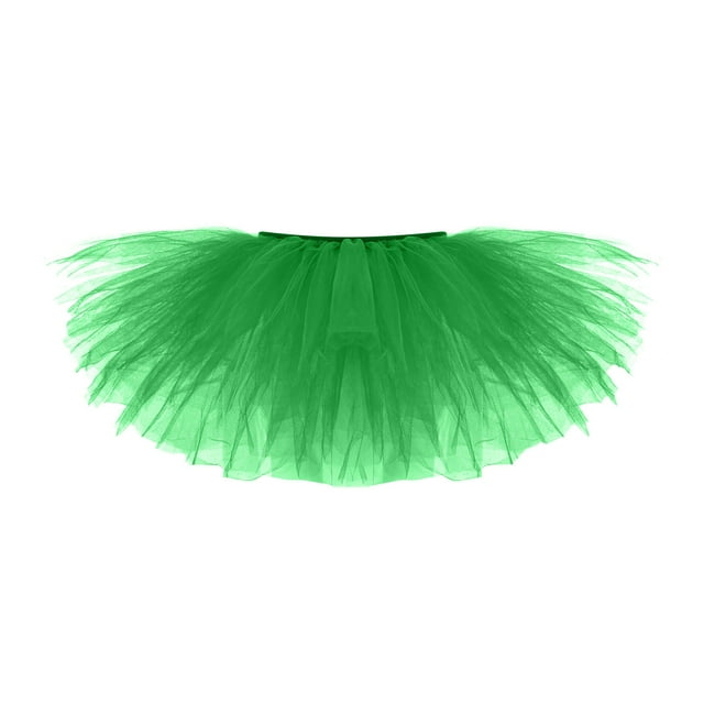 Falda corta de malla de 5 capas plisada para mujer a la moda falda de baile tutú para adultos Wmkox8yi FGJ576