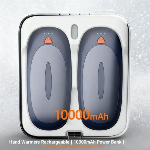 Molaner Hand Warmers Rechargeable, 10000mAh Power Bank Case, 3-Temperature Settings, Portable Pocket Heater for Hunting, Camping Gear, Outdoors, Gifts