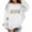 White, variant on FAOWME Girls Graphic Prints Sweatshirt Crewneck Long Sleeve Cute Drop Shoulder Pullover Tops Red 6-7 Years