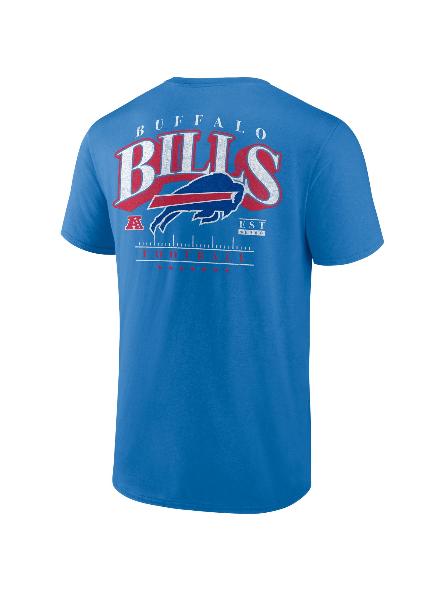 NFL Buffalo Bills Men's Cotton Faded Royal Short Sleeve T-Shirt