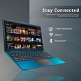 thumbnail image 4 of GATEWAY 14.1" Ultra Slim IPS FHD Display, Intel Core i5-1135G7 Processor, 16GB RAM, 512GB PCIe SSD, Intel Iris Xe Graphics, Camera, Fingerprint Scanner, Bluetooth, Blue, Win 10, Hotface 32GB USB Card, 4 of 9