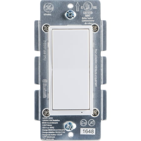 GE Bluetooth In-Wall Smart Paddle Switch, No Hub Required, (Best Light Switch For Smartthings)