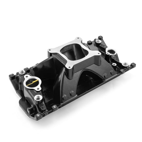 Speedmaster 1-147-036 Compatible with Chevy SBC 350 Vortec HiRise Aluminum Intake Manifold [Black]
