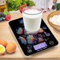 thumbnail image 7 of High Precision Digital Kitchen Scale Tempered Glass Food Scale Multifunction Scale Small Kitchen Appliances White Flowers with Blue Butterflies, 7 of 7