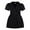Black, variant on YUELONGHU Girls Fashion Dresses Plus Size Dress Dress Girls Summer Casual Dress with Belt 2 Piece Set Short Sleeve Plain Color for Toddler Kids Playground Beach School Party Outfit 6-7 Years