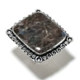 thumbnail image 2 of Larvikite Stone Handmade 925 Sterling Silver Jewelry Ring Size 10, 2 of 2