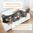 thumbnail image 5 of Catalonia Sherpa Wearable Fleece Throws Blanket with Sleeves and Large Pocket for Women Men, Super Soft Microplush Adult Wrap Full Body Blanket Robe for Lounge Couch, 5 of 7