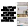 thumbnail image 4 of Baldosas Pegatinas de pared Baoblaze a prueba de agua y aceite Negro, 4 of 8