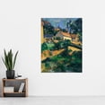 thumbnail image 2 of Paul Cezanne La Route Tournante A Montgeroult Extra Large Art Print Wall Mural Poster Premium XL, 2 of 3
