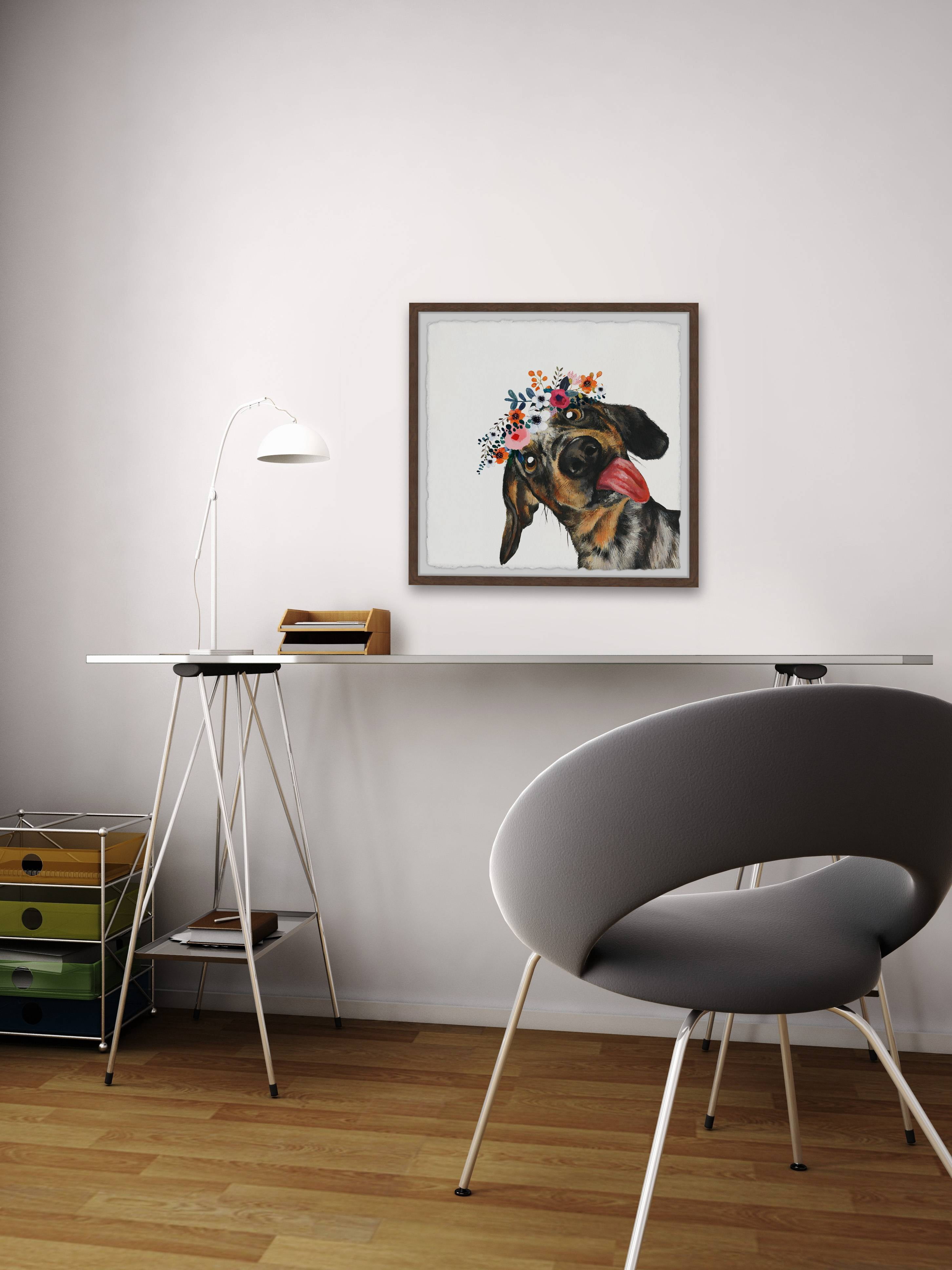 Parvez Taj Goofy Dog Framed Wall Art
