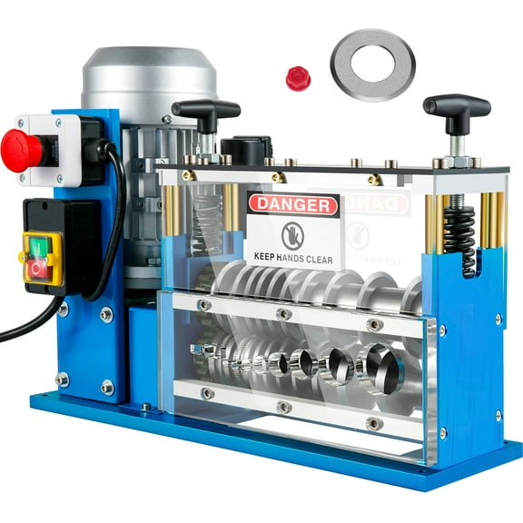 KFFKFF Wire Stripper Machine, 0.06-1.5 inch, Powered Wire Stripper Machine 11 Channels 10 Blades, Automatic Wire Stripping Tool 75ft/minute