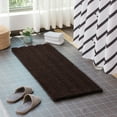 thumbnail image 2 of CHUN YI Non-Slip Bathroom Mat Absorbent Plush Polyester, 16"x24"+20"x32", Coffee, 2 of 6