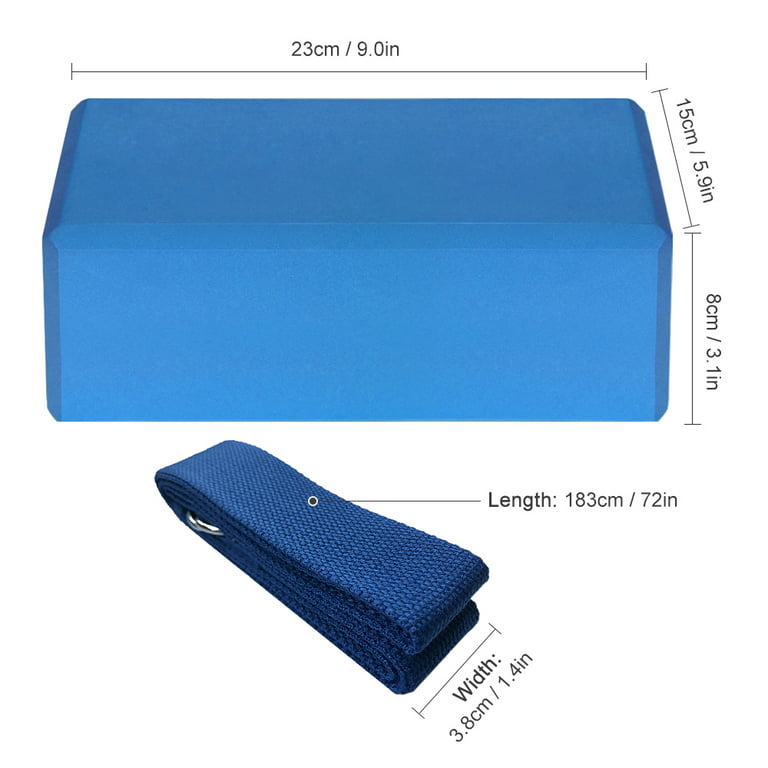 FormFit Blue Foam Yoga Blocks (Set of 2) - 6-in x 6-in x 9-in - Durable and  Supportive for Balance and Stability in the Pilates & Yoga Accessories  department at