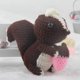 thumbnail image 2 of Creative Doll Penguin Crochet Knitting DIY Adornos de Hechos , Marrón ardilla, 15cm perfecl Amigurumi Crochet Kit, 2 of 8