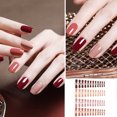 thumbnail image 2 of EeaseCA 96pcs Matte Nail Patch Nail Decals Fake Finished Nail Tips Detachable Nail Art Stickers Manicure Tool for Girls Ladies (1 Set for Each Color, 24pcs in 1 Set), 2 of 7