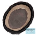 thumbnail image 4 of Toupee for Men Mono Top with Poly Coating Around Human Hair Mens Hair Prosthesis, 4 of 7