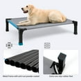 thumbnail image 4 of Niubya Cooling Elevated Dog Bed, Portable Raised Dog Cot with Washable Mesh, Large (51"L x 36"W x 9.3"H ),Grey, 4 of 7