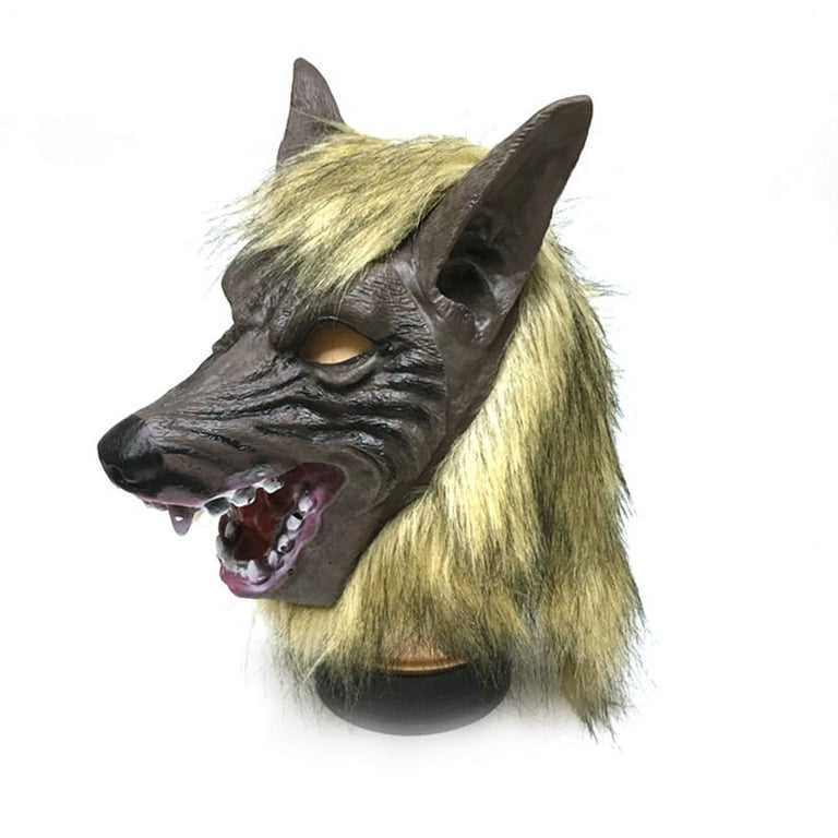 Therian Mask Wolf Halloween Costume for Men Scary Animal Furry Head Novelty  Special Use Cosplay Latex Mascara Disguise Woman - AliExpress