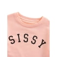 thumbnail image 5 of Qiylii Girls Casual Sweatshirt, Letter Long Sleeve Round Neck Pullover, 5 of 6