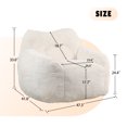 thumbnail image 5 of Jopath Bean Bag Chair, Single Leisure Sofa Chair Bean Bag Sofa Chair With Armrests Stuffed High-Density Foam, Lazy Sofa Comfy Chairs Beanbag Chair For Adults In Living Room, 5 of 7