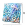 thumbnail image 3 of 3D Diamond Painting Kit Ocean Theme DIY Pearl Art Kits for Adults Nautical Home Wall Decoration 7.87X 7.87 Inch, 3 of 4