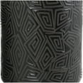 thumbnail image 4 of DecMode 8", 11"H Black Ceramic Vase with Geometric Etchings, Set of 2, 4 of 12