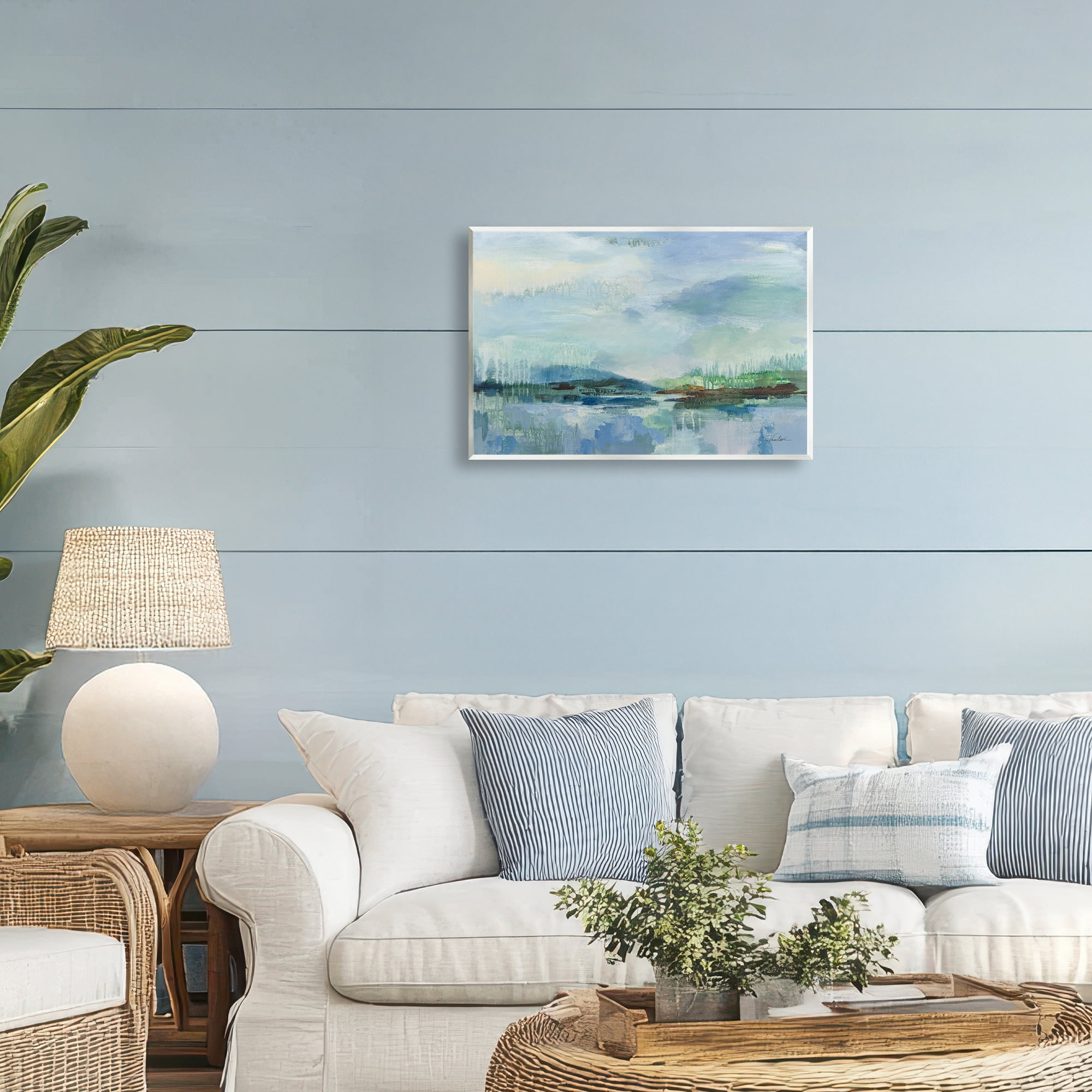 Stupell Industries Rain Over The Lagoon Wall Plaque Art, design by Silvia Vassileva